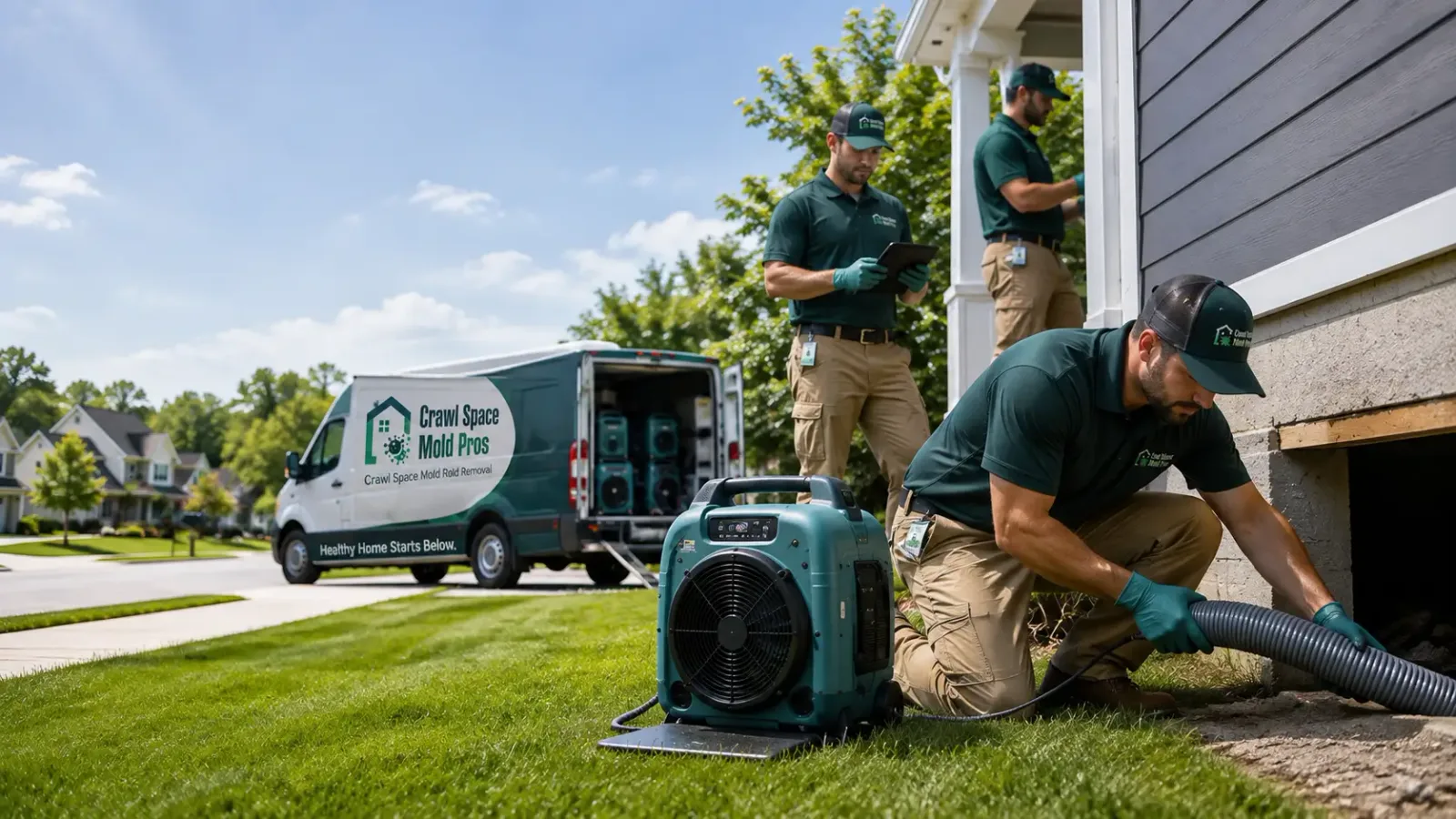 Crawl Space Mold Removal in Bowbells, ND